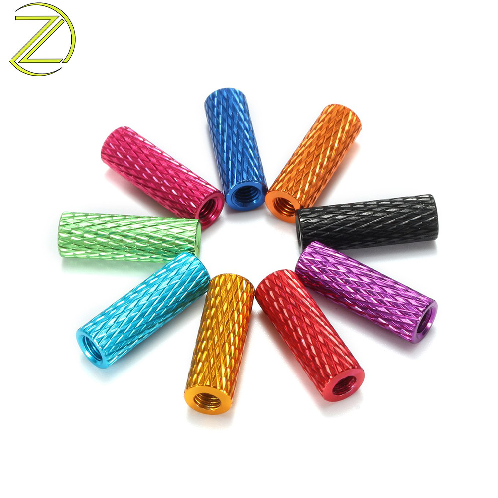  Colored anode knurled standoff