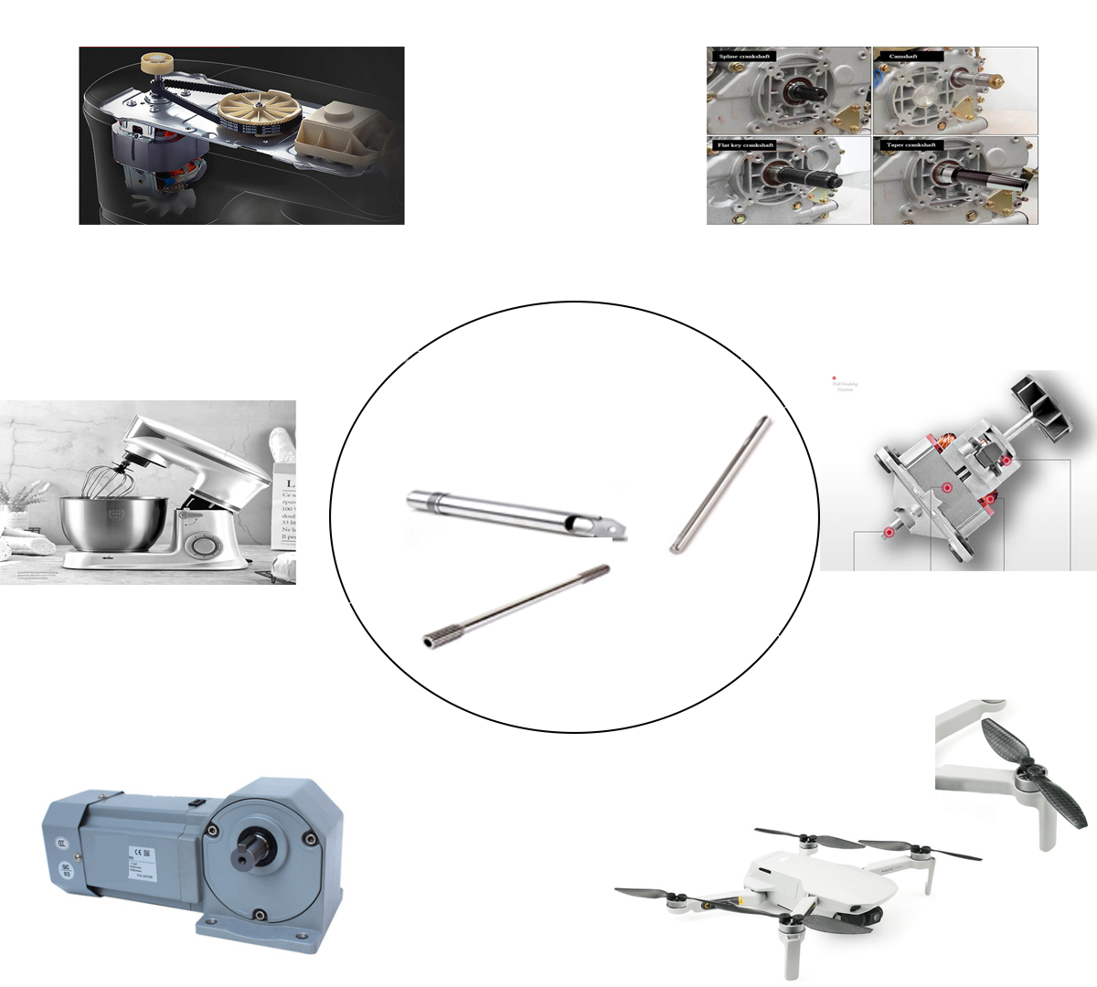 Precision engineering machinery motor shaft