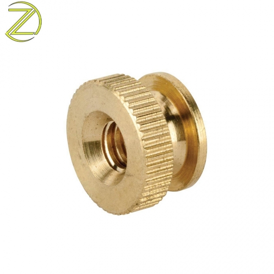 M4 PRESS IN KNURLED BRASS INSERTS FINNED THREADED INSERT THERMOPLASTIC NUTS