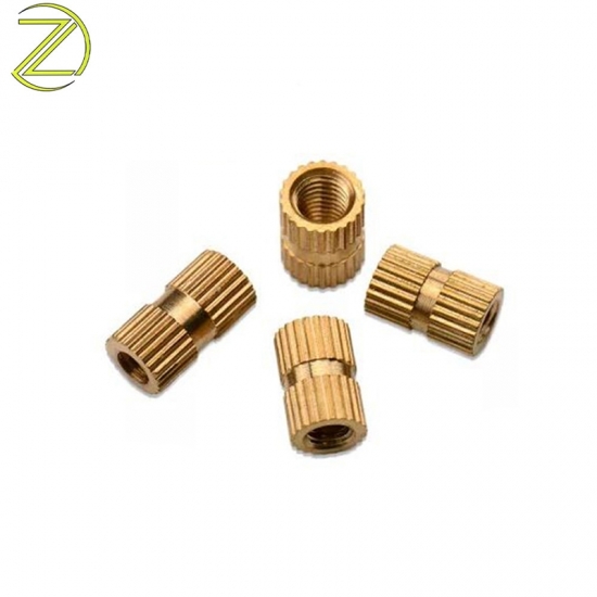 10X  M4 Thread L=8mm Brass Insert Nut Injection Moulding Knurled Threaded M4x8mm 