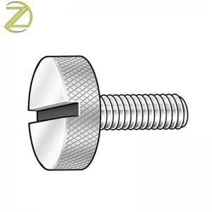 Stainless Steel M3 M4 Knurled Thumb Screws Hand Grip Knob Bolts Cylindrical Head