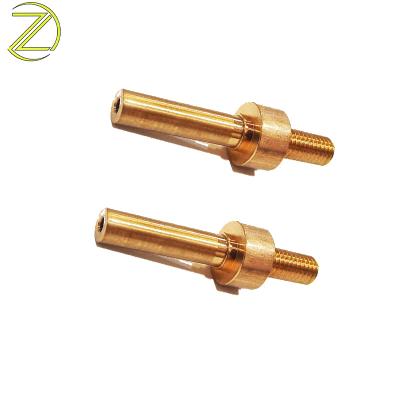 M4 Threaded Brass Dowel Pins