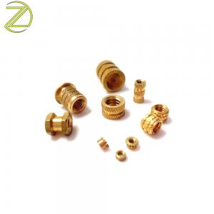 Knurled brass copper inserts