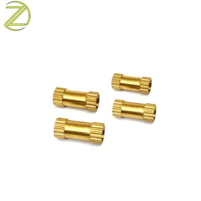 Knurled brass copper inserts