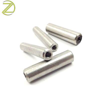 Threaded metal dowel pins