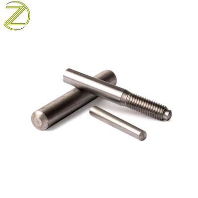 Threaded metal dowel pins