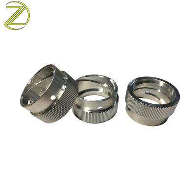 Knurled aluminum milling parts